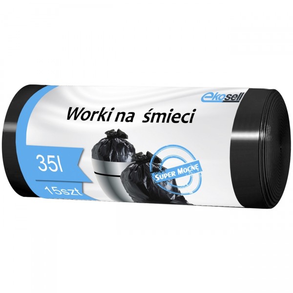 Ekosell Пакети для сміття (міцні) 35л / 15 шт